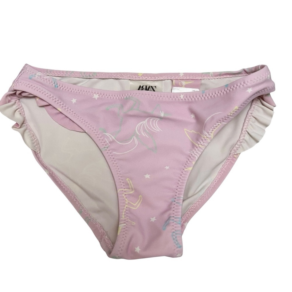 Zara |Kids Pastel Pink Unicorn Bikini Bottoms- Size 4-5 years